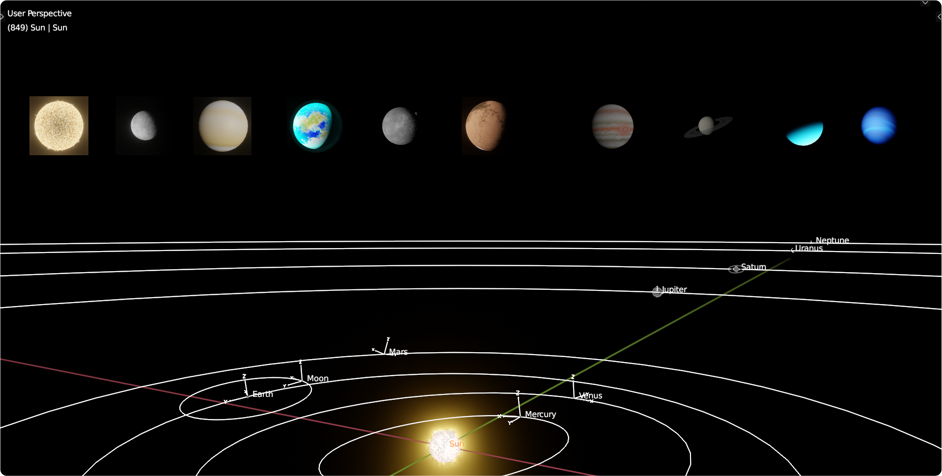 Solar system, procedural, simplified (2.93 or above) preview image 1